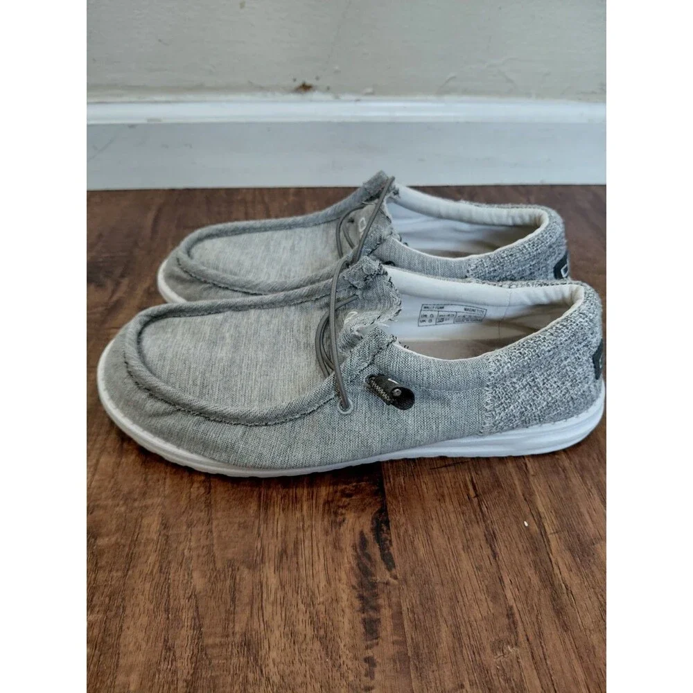 Hey Dude Wally Funk Magnetite Loafers Shoes Men's Sizes US 9 Gray